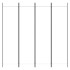 Biombo divisor de 4 paneles de tela blanco 200x200