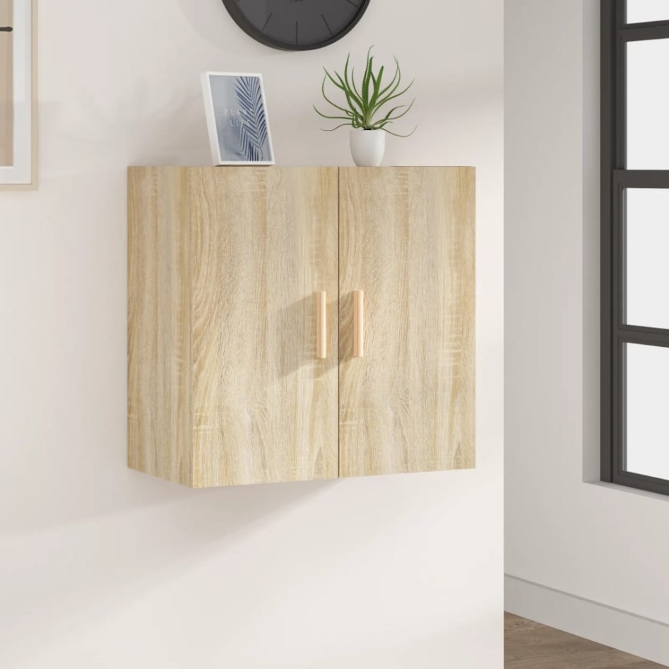 Armario de pared madera contrachapada roble sonoma 60x30x60