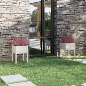 Jardineras 2 uds madera maciza de pino 50x50x70