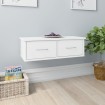 Estante de cajones para pared madera contrachapada 60x26x18,5cm