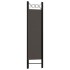 Biombo divisor de 3 paneles gris antracita 120x180