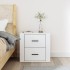 Mesita de noche de pared blanca 50x36x47