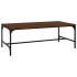 Mesa de centro madera contrachapada marrón roble 100x50x35