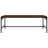 Mesa de centro madera contrachapada marrón roble 100x50x35