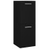 Armario de baño madera contrachapada negro 30x30x80