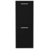 Armario de baño madera contrachapada negro 30x30x80