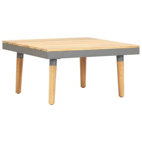 Mesa de centro de jardín madera maciza de acacia 60x60x31,5