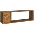 Mueble para TV madera contrachapada roble ahumado 100x24x32