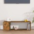 Mueble para TV madera contrachapada roble ahumado 100x24x32