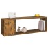 Mueble para TV madera contrachapada roble ahumado 100x24x32