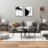 Mesas auxiliares 2 uds madera contrachapada negro 40x40x35