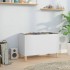 Mueble para discos madera contrachapada blanco 74,5x38x48
