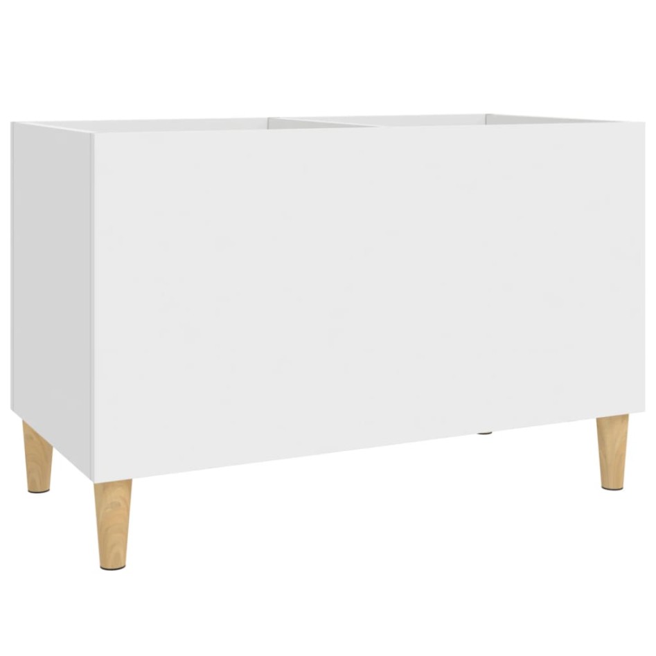 Mueble para discos madera contrachapada blanco 74,5x38x48