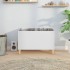 Mueble para discos madera contrachapada blanco 74,5x38x48