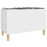 Mueble para discos madera contrachapada blanco 74,5x38x48