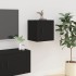 Muebles para TV de pared 2 uds negro 40x34,5x40