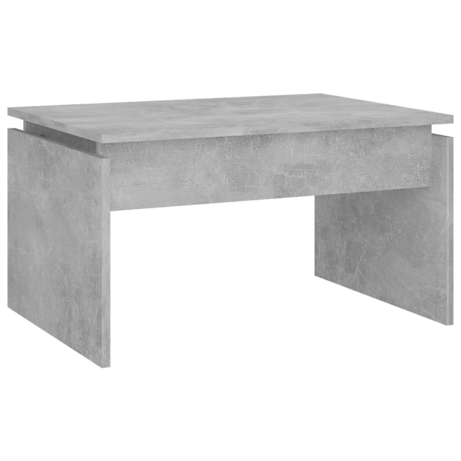 Mesa de centro madera contrachapada gris hormigón 68x50x38