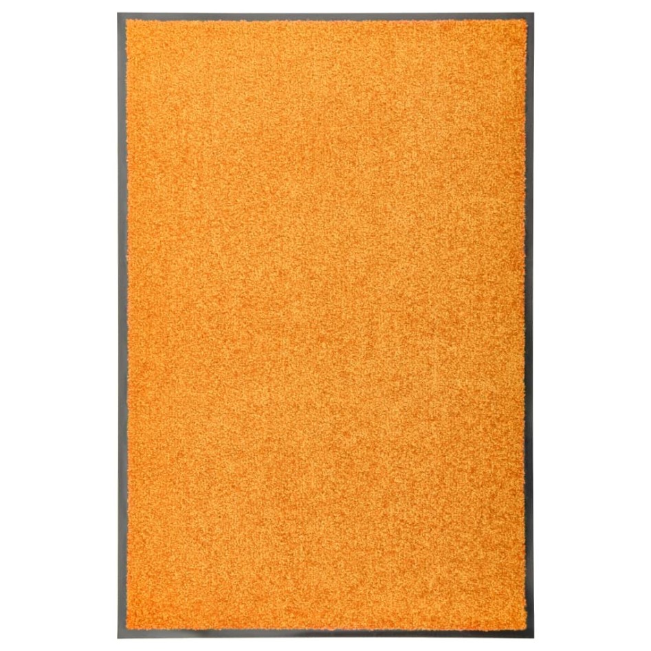 Felpudo lavable naranja 60x90