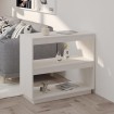 Estantería de madera maciza de pino blanco 80x35x71 cm
