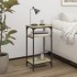 Mesa auxiliar madera contrachapada roble Sonoma 40x30x75
