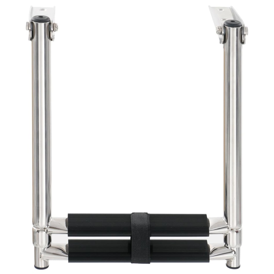 Escalera de embarque plegable 2 peldaños acero