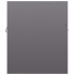 Armario para lavabo contrachapada gris brillo 41x38,5x46