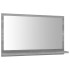 Espejo de baño madera contrachapada gris Sonoma 60x10,5x37