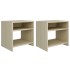 Mesitas de noche 2 uds contrachapado roble sonoma 40x30x39