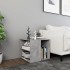 Mesa auxiliar madera contrachapada gris hormigón 50x50x45