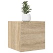 Muebles de salón de pared 2 uds roble Sonoma 30,5x30x30 cm