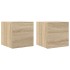Muebles de salón de pared 2 uds roble Sonoma 30,5x30x30