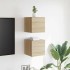 Muebles de salón de pared 2 uds roble Sonoma 30,5x30x30