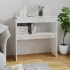 Mesa consola madera contrachapada blanco brillante 80x30x80