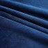 Cortina opaca con ganchos terciopelo azul oscuro 290x245
