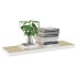 Estante flotante de pared MDF roble y blanco 80x23,5x3,8
