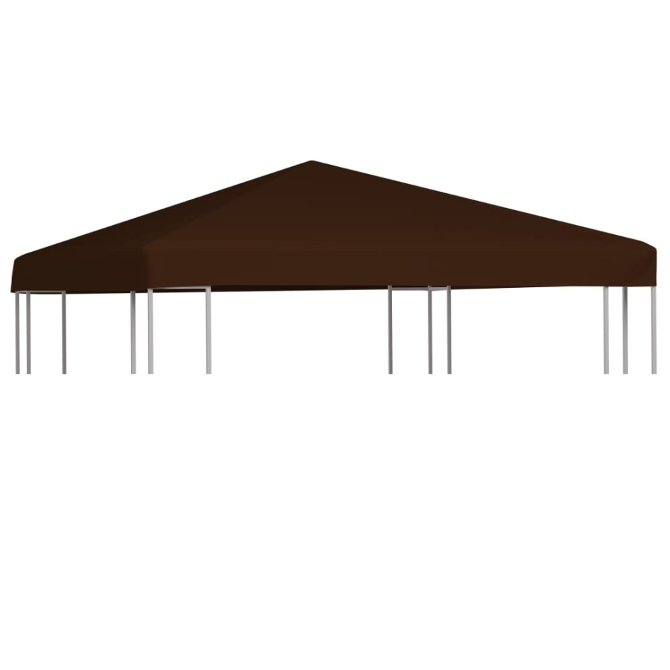 Toldo de cenador marrón 310 g/m² 3x3