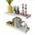 Estantes flotantes de pared 2 uds MDF blanco para