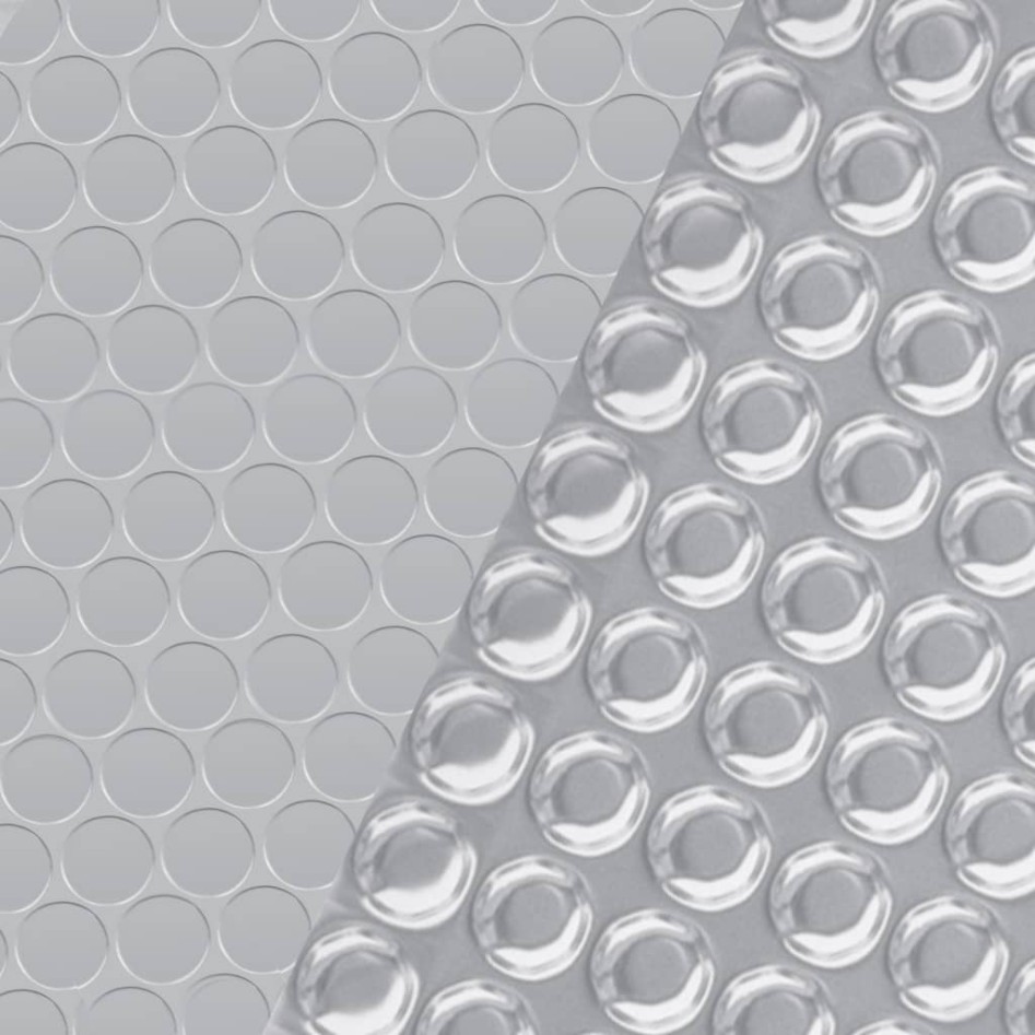 Cubierta de piscina PE plateado 300