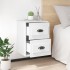 Mesita de noche de pared blanca 41,5x36x53