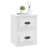 Mesita de noche de pared blanca 41,5x36x53