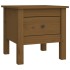 Mesa auxiliar 2 uds madera maciza pino marrón miel 40x40x39