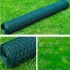 Malla de alambre hexagonal acero verde oscuro 1x25