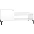 Mesa de centro madera contrachapada blanco brillo 100x50x45