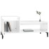 Mesa de centro madera contrachapada blanco brillo 100x50x45