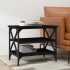 Mesa auxiliar de madera contrachapada negro 55x38x45