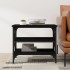 Mesa auxiliar de madera contrachapada negro 55x38x45