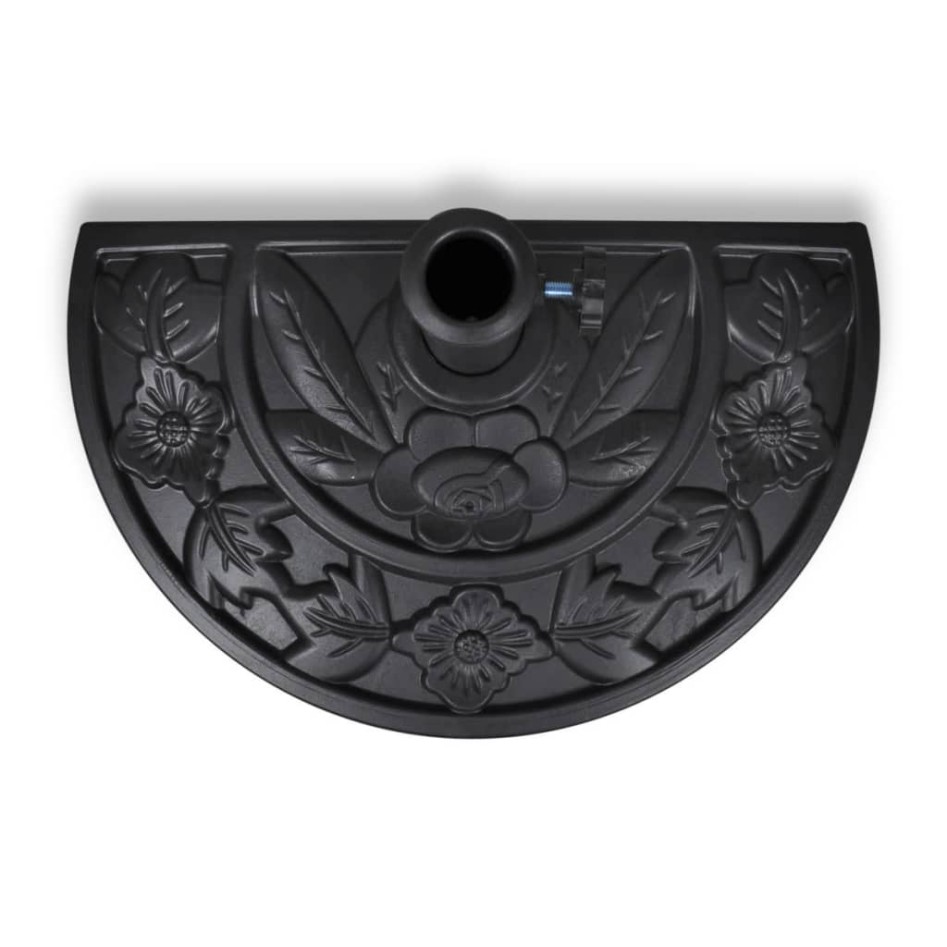 Base de sombrilla semicircular de