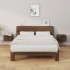 Mesitas de noche de pared 2 uds color marrón roble 34x30x20