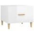 Mesa de centro madera contrachapada brillo blanco 50x50x40