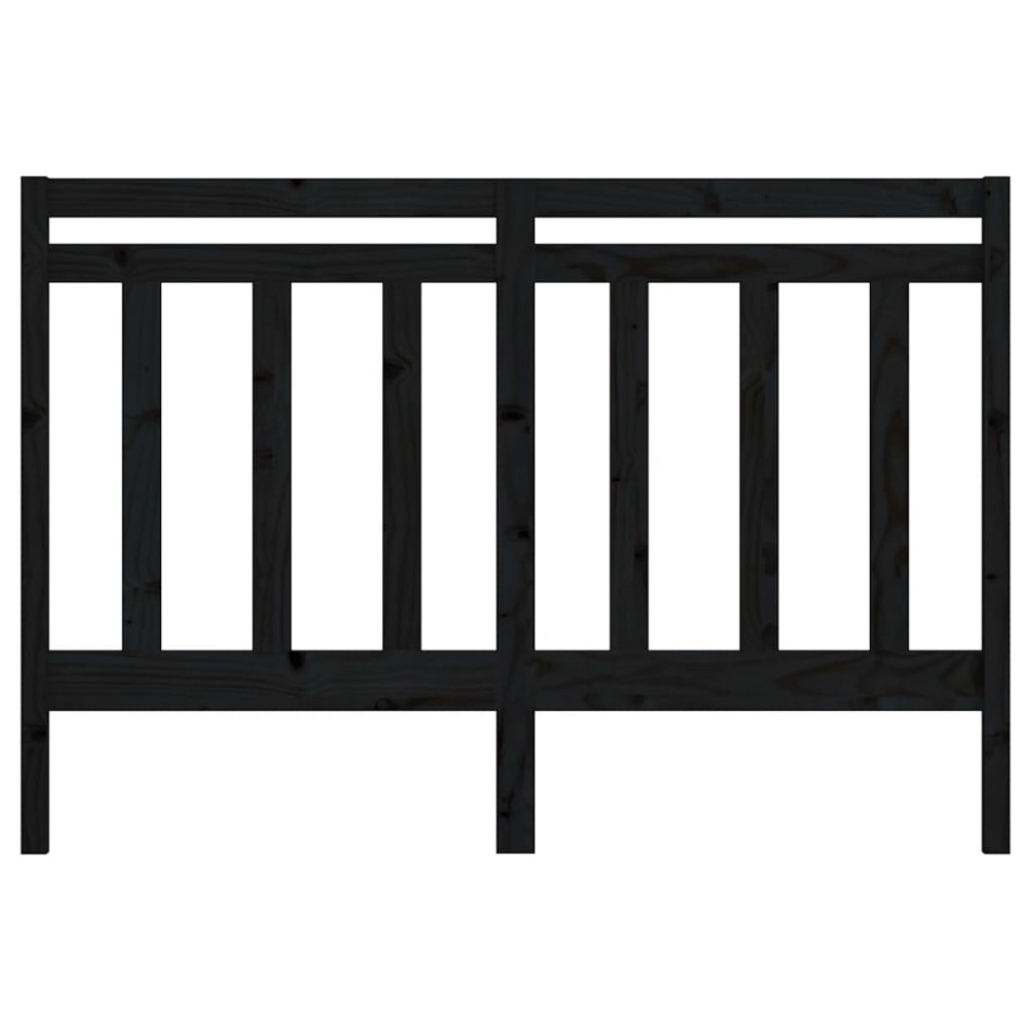 Cabecero de cama madera maciza de pino negro 146x4x100